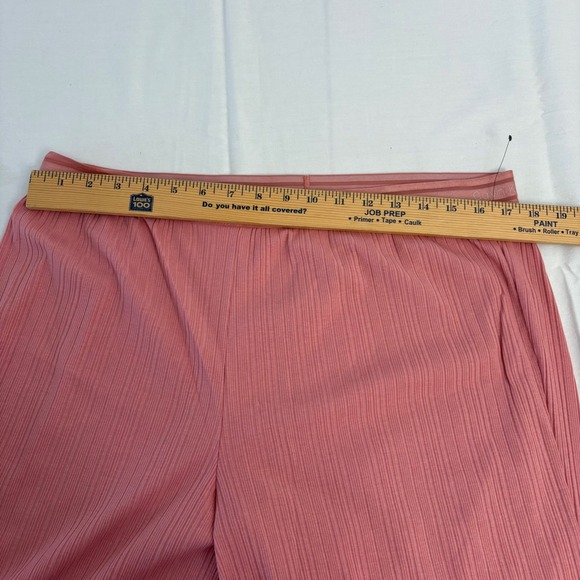 Calvin Klein Ribbed Pajama Set Top & Pants Rose Pink Women's Size XL tee & pants - Picture 6 of 8
